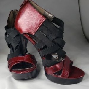 Carlos Santana Entice Ruby Red strappy sandals